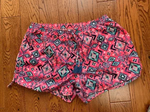 Girls Justice Pink Abstract Print Shorts Size 18 - Picture 1 of 2
