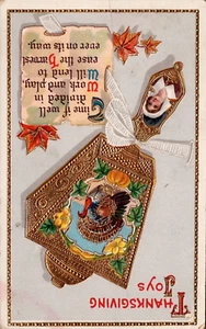 POSTKARTE THANKSGIVING JOYS - 1914 - Bild 1 von 2