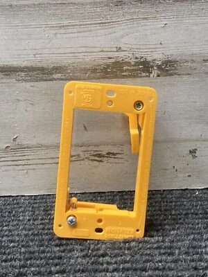 Box of 12 Cantex Low Voltage PVC 1 Gang Junction Bracket Orange EZLV1 Old Work