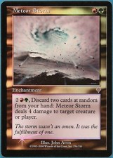 Meteor Storm FOIL Invasion PLD Red Green Rare MAGIC CARD (ID# 246445) ABUGames