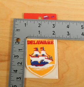 Delaware Ship, Voyager Travel Souvenir Patch, Emblem - Picture 1 of 3