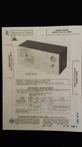 Sams Photofacts Folder Radio Schematics Parts ZENITH Models H519C,F,L,W Ch. 5H07 - Picture 1 of 1