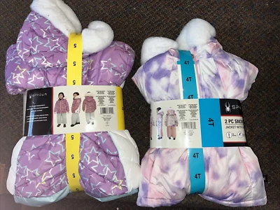 CHAQUETA DE TRAJE DE NIEVE SPYDER YOUTH 2 PIEZAS CON BABERO A JUEGO 2T,4T y 5,6 nueva con etiquetas 1801639 Foto 1 de 4