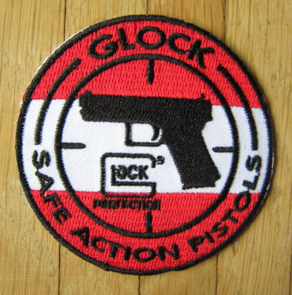 Aufnäher / Aufbügler/ Patch: GLOCK - Safe Action Pistols - Logo - Bild 1 von 1