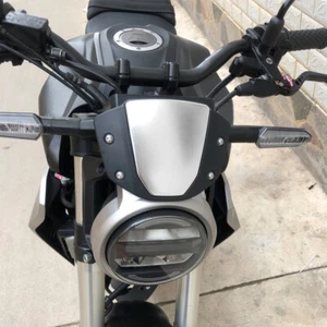 Silver Windscreen Windshield Visor For HONDA CB125R CB250R CB300R 2018-2023 - Picture 1 of 7