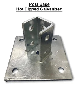 Diagonal Pfostenfuß 1-5/8" für Unistrut Kanal feuerverzinkt P2072A - Bild 1 von 2