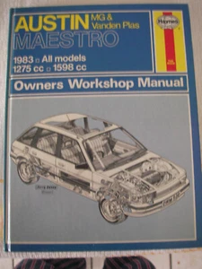 Haynes Owners Workshop Manual for Austin/MG/Vanden Plas Maestro 1983 all models - Picture 1 of 15
