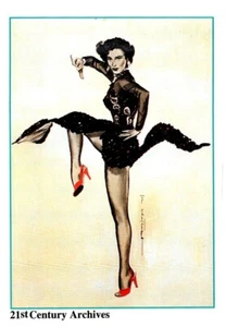 Tarjeta coleccionable Cyd Charisse, pinups de Hollywood-leyendas de películas archivos del siglo XXI - Imagen 1 de 2