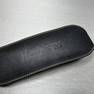 Harbinger Belt Mens Large Black Leather Weightlifting Padded Gym Workout - Picture 1 of 9