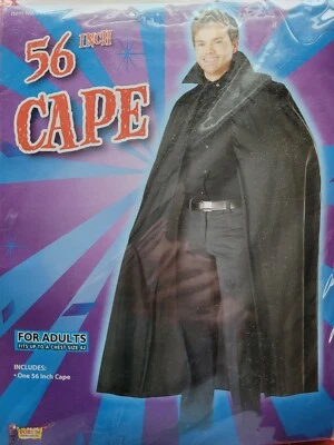Adult Black 56" Cape Halloween Vampire  - Image 1 of 3