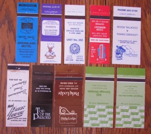 MOOSE JAW, SASKATCHEWAN MATCHBOOK COVERS: LOT OF 10 EMPTY MATCHCOVERS -D - Picture 1 of 1