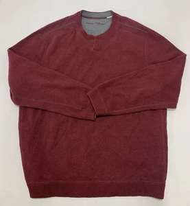 Tommy Bahama Mens Sweatshirt Burgundy, Long Sleeve Size Large. - Picture 1 of 6