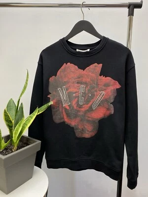Sudadera Alexander McQueen McQ Rosa Cuello Redondo Talla M Pullover Negro Foto 1 de 4