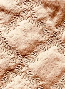 Scalamandre Designer Dupioni gesteppter bestickter Seidenstoff rosa. - Schraube - Bild 1 von 4