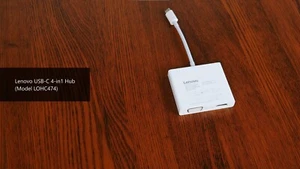 Lenovo USB-C 4-in 1 Hub model lohc474 - Imagen 1 de 1