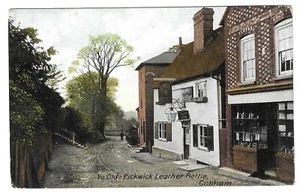 KENT - YE OLDE PICKWICK LEDERFLASCHE, COBHAM Postkarte (Charles Dickens) - Bild 1 von 1