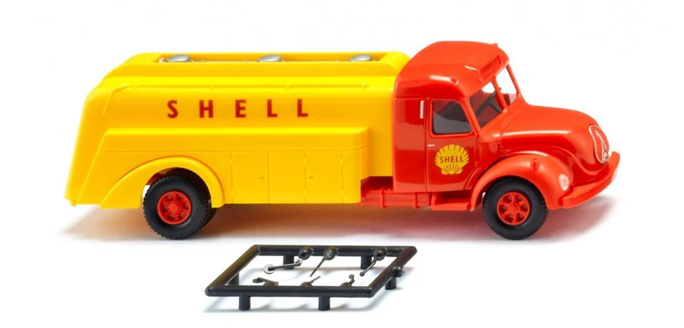 WIKING - Autocisterna MAGIRUS S 7500 4x2 SHELL - 1/87 - WIK088303 - Immagine 1 di 1