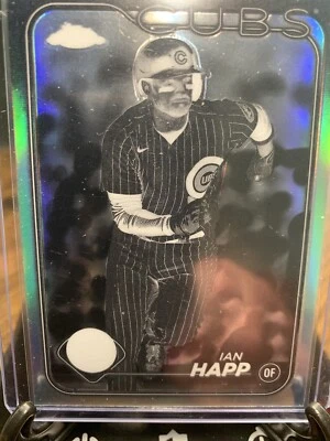 Ian Happ #184 Negative Refractor Topps Chrome 2024 Chicago Cubs - Image 1 of 2