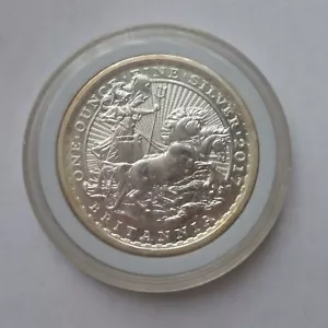1997-2017 £2 UK Britannia Chariot 20th Anniversary Silver 1 oz Coin in Holder - Picture 1 of 2