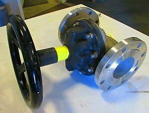 Diaphragm Valve SAUNDERS 4" RF Flanged Stainless Steel Body TFE Diaphragm