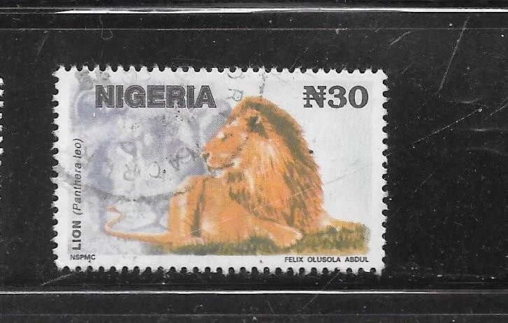 NIGERIA SC#615e LION 30 NAIRA USADO POSTAL SELLO ÚNICO ANTIGUO DEFINITIVO Foto 1 de 1