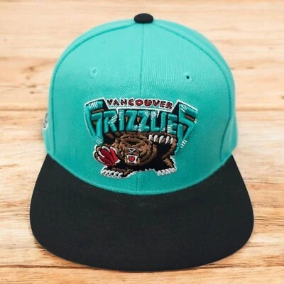 Vancouver Grizzlies Bordado 3D Logo Snapback Gorra Camionero Sombrero Mitchell Ness Foto 1 de 4