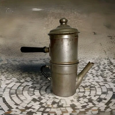 Antica Caffettiera Napoletana In Rame Stagnato - Immagine 1 di 3