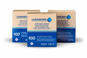 Set 25 x Hohlmeißelklingen-Figur Nr. 1,2,3 und5 + Hohlmeißelklingen Halter - Bild 1 von 7