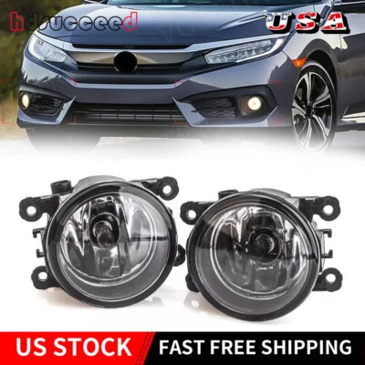 Lámpara antiniebla parachoques 2 piezas lente transparente apta para Honda Pilot 2012-2014 2015 repuesto Foto 1 de 4