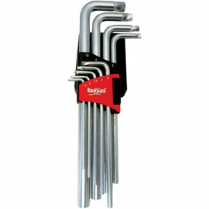 BOA 9 Pc Long Arm Hex Key Set Removes Allen Screws/Bolt Heads 1.5mm- 10mm 17009 - Picture 1 of 1