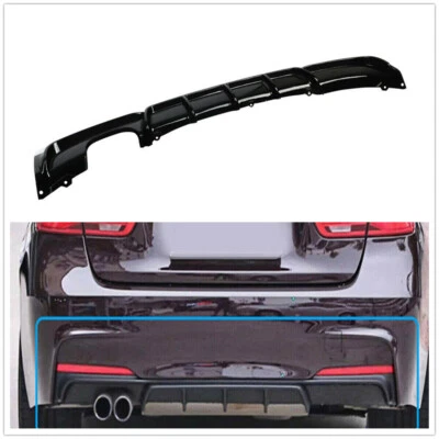 Performance Style Rear Bumper Diffuser Lip For BMW 3 Serie F30 F31 12-18 Glossy - Image 1 of 4