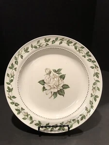 Plato de desayuno vintage Superior Hall China - rosa cameo - 9 1/4 - Imagen 1 de 10