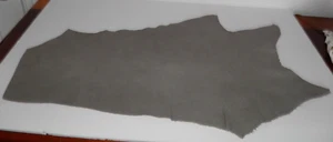 New, Genuine leather, gray, Cowhide sheet for crafting. 1.5-2mm thick, 4-1/2 oz - Picture 1 of 14