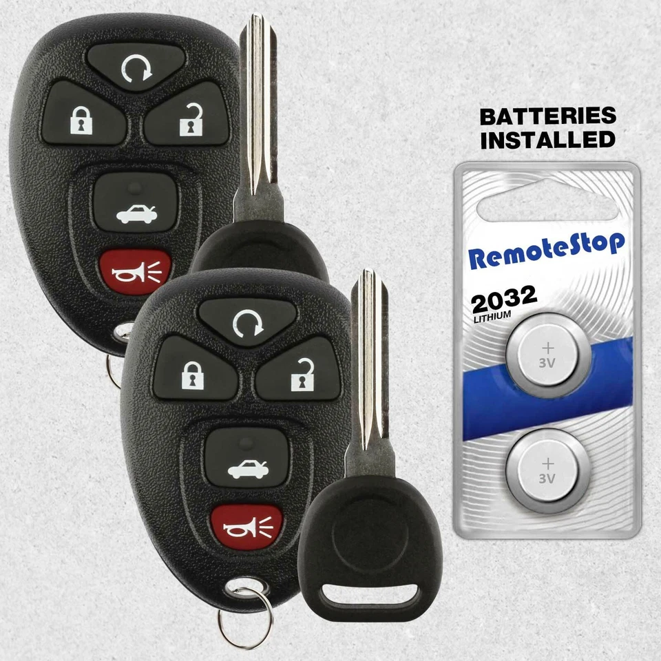 2 For 2006 2007 2008 2009 Pontiac Solstice Keyless Entry Remote Car Fob + Key - Image 1 of 4