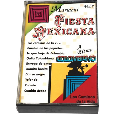 Mariachi Fiesta Mexicana Vol 7 - A Ritmo Colombiano (Cassette Tape 1996) TESTED - Image 1 of 4