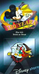 Prendedor coleccionable DISNEY - 100 años de sueños - TRUCO O TRATO - Pin 41 en tarjeta de venta - Imagen 1 de 4