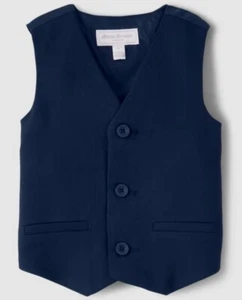 Gymboree Boys' Navy Blue Sleeveless Twill Vest All Dressed Up NWT - Picture 1 of 5