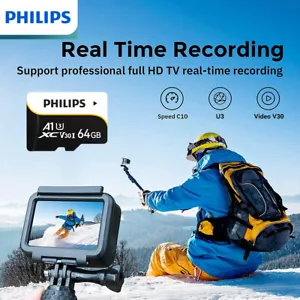 PHILIPS 256GB MicroSDXC A2 V30 High Speed for Smartphone/Gaming/Security Cameras - Picture 1 of 15