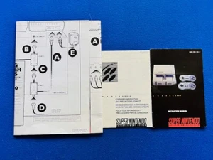 SNES Super Nintendo CONTROL SET 1994-95 console console MANUALE + inserti 1 chip - Foto 1 di 5