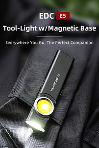 KLARUS E5 Flat EDC Torch Flashlight 470LM Magnetic Rechargeable Work Light - Picture 1 of 17