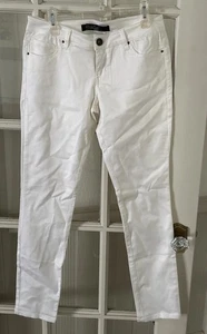 Sunrise Jeans Straight Stretch Denim White Womens 9x32 - Picture 1 of 11