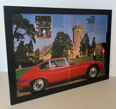 Jaguar photo spread - The Jaguar Story - Playboy 1971 - FRAMED - FREE SHIPPING - Image 1 of 4