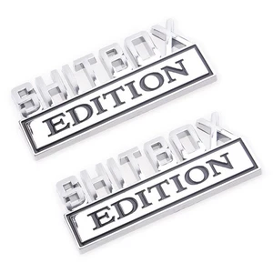 2stk SHITBOX EDITION Embleme Autoaufkleber Abzeichen Aufkleber top - Picture 1 of 4