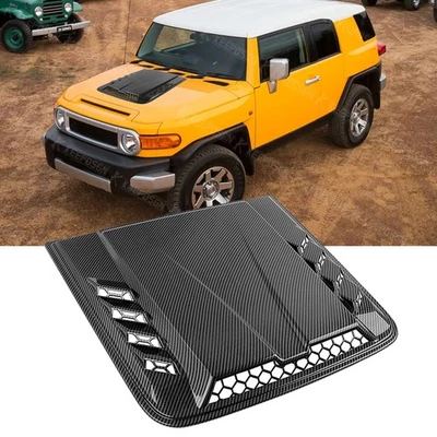 For Toyota FJ Cruiser Carbon Fiber Air Flow Intake Hood Scoop Vent Bonnet Cover - Image 1 of 4
