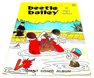Giant Comic Album #5 Beetle Bailey TREASURY-SIZE 11" x 14" 1972 UPDATED PICS - Picture 1 of 4