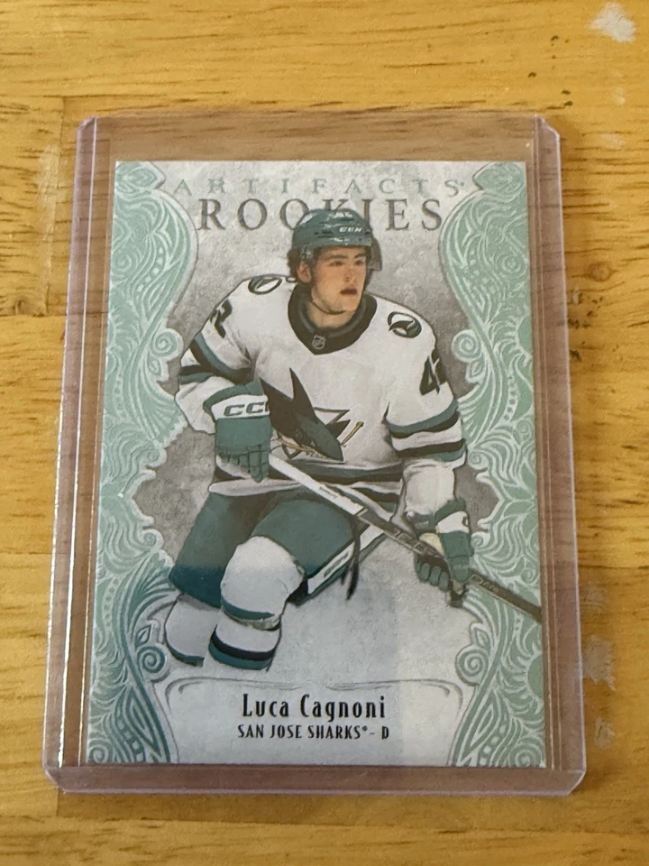 2025-26 Upper Deck Artifacts Sky Blue Luca Cagnoni ROOKIE - Image 1 of 1