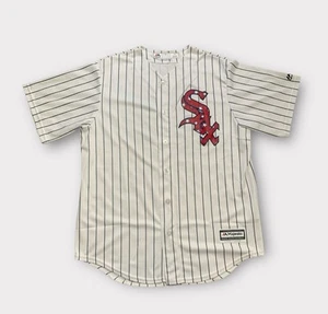 Chicago White Sox Jersey Mens Size L White Pinstripes Majestic Cool Base MLB USA - Picture 1 of 10