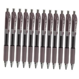 Retractable & Refillable Gel Pens, Comfort Grip, 0.7mm Fine Point Ink, Brown - Picture 1 of 4