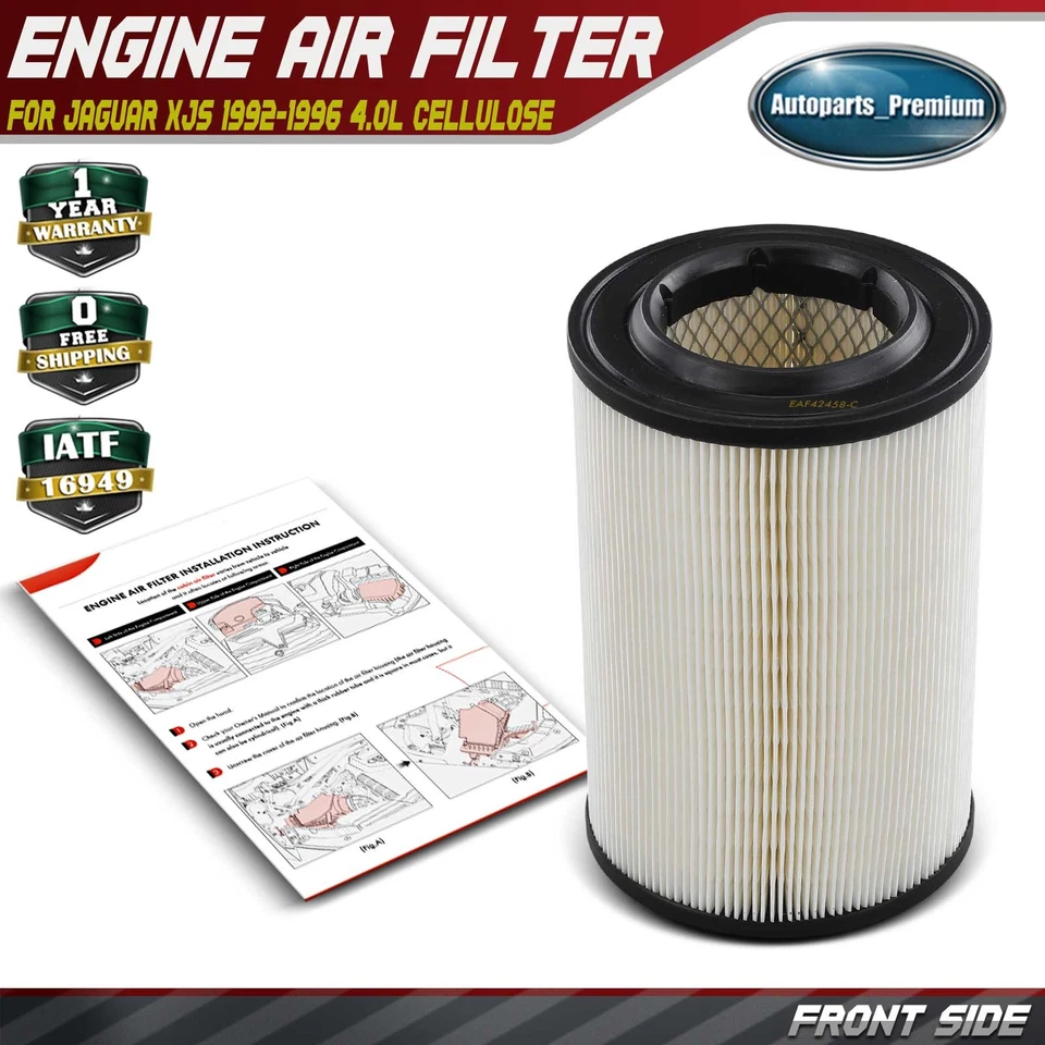 Filtro de aire del motor para Jaguar XJS 1992 1993 1994 1995 1996 4,0 L EAC9828 celulosa Foto 1 de 4