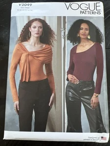 UNCUT Vogue V2049 Misses Close Fitting Bodysuits B5 (8-16) Sewing Pattern - Picture 1 of 2